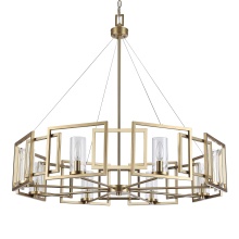 Golden 6068-8 BCB - Golden Lighting Marco 8-light Chandelier in Brushed Champagne Brass